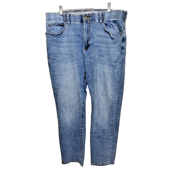 Lee Extreme Motion Jeans Mens 38x32 Blue Straight Fit Tapered Leg - Picture 1 of 5